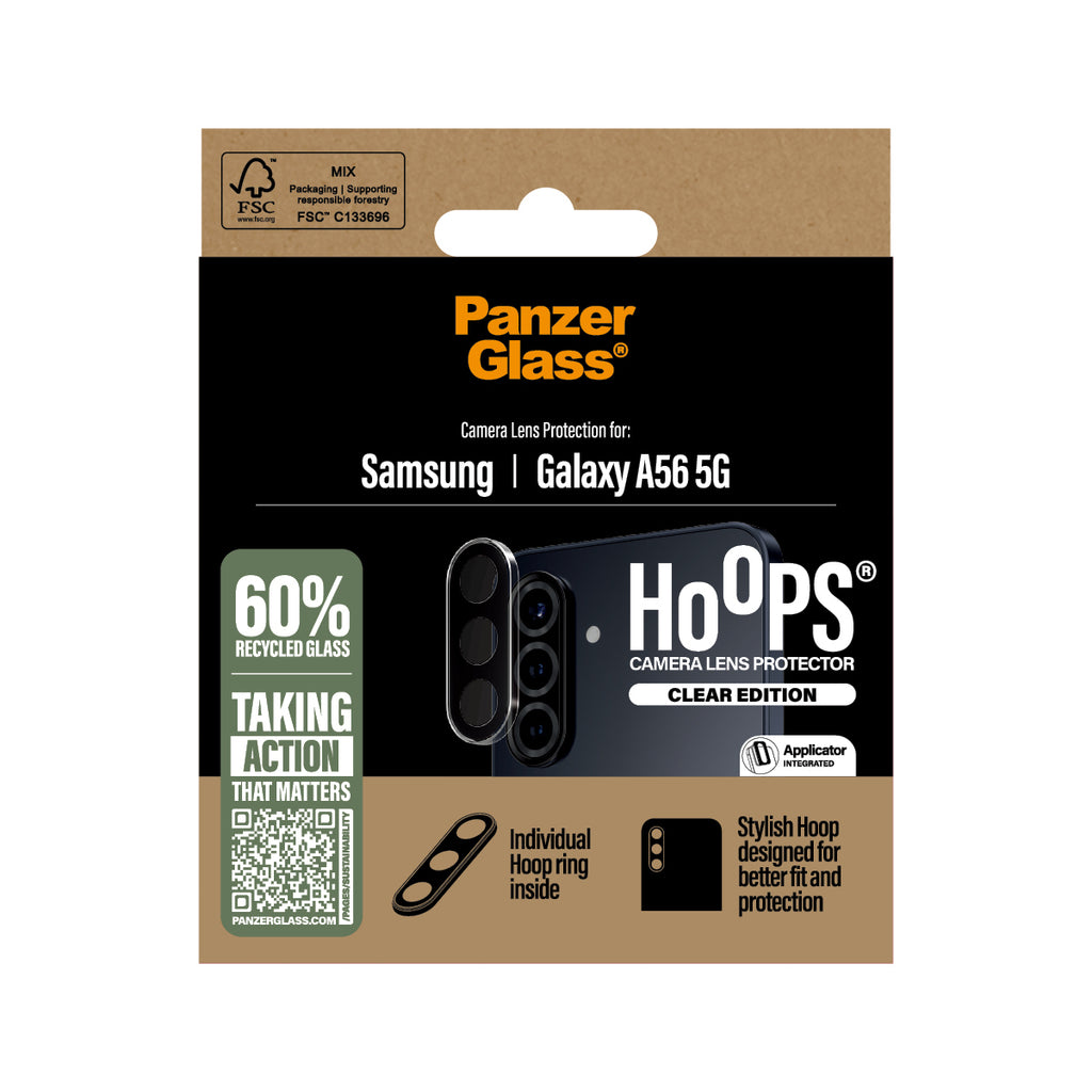 PanzerGlass ® Hoops® Camera Lens Protector Transparent Samsung Galaxy A56 5G Protector de pantalla 1 pieza(s) (3)