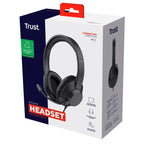 Trust Ayda Max Auriculares Alámbrico Diadema Oficina/Centro de llamadas Negro (8)