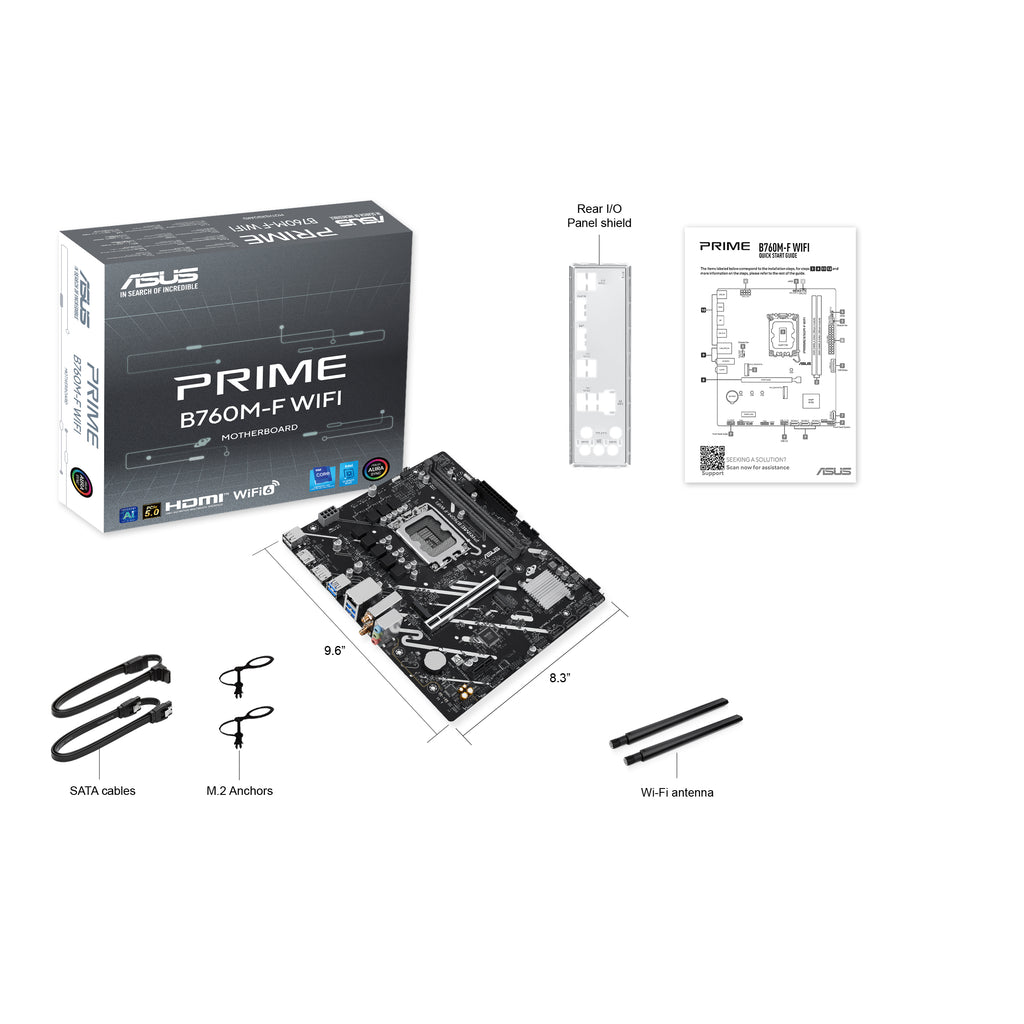 ASUS PRIME B760M-F WIFI Intel B760 LGA 1700 micro ATX (9)