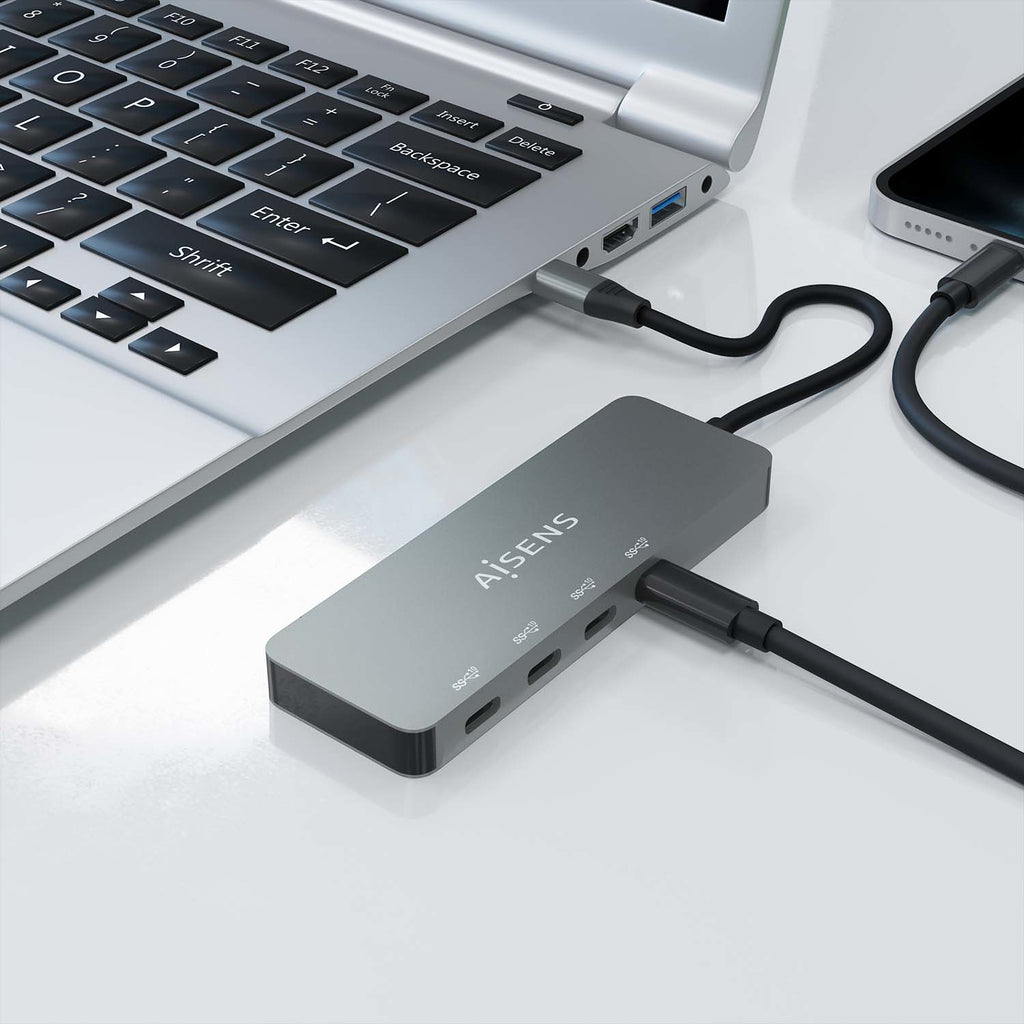 AISENS A109-0695 hub de interfaz USB 3.2 Gen 2 (3.1 Gen 2) Type-C 10000 Mbit/s (6)