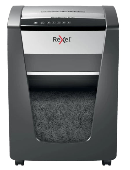 Rexel M515 triturador de papel Microcorte 60 dB 23 cm Negro, Plata