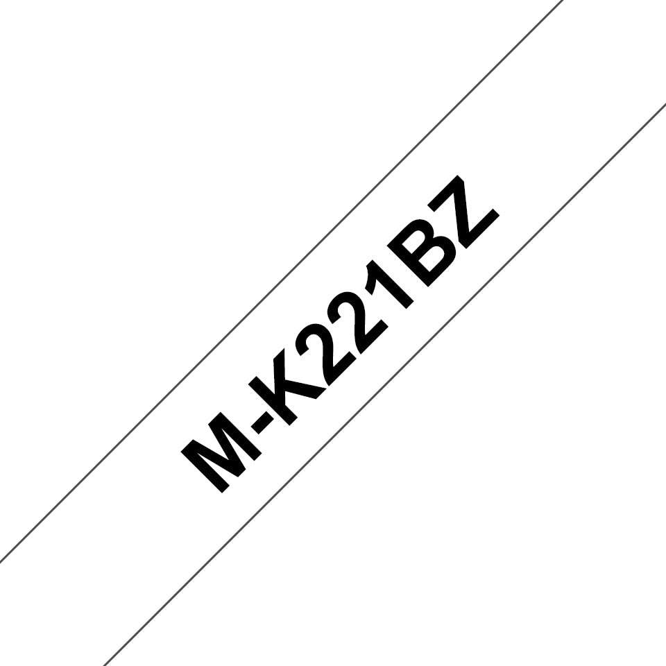 Brother M-K221BZ cinta para impresora de etiquetas Negro sobre blanco