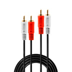 Lindy 35661 cable de audio 2 m 2 x RCA Rojo, Blanco (3)