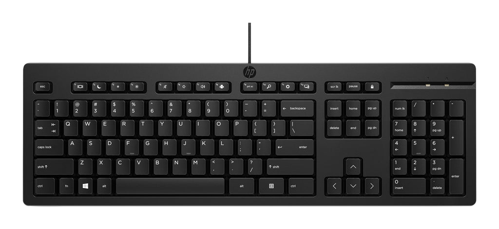 HP 125 USB Wired Keyboard teclado Negro (2)