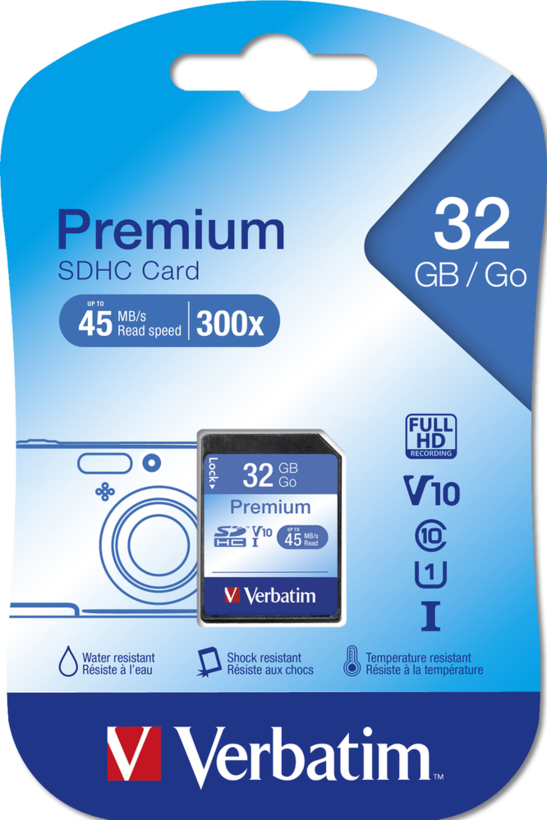 Tarjeta SDHC Verbatim Premium 32 GB (2)