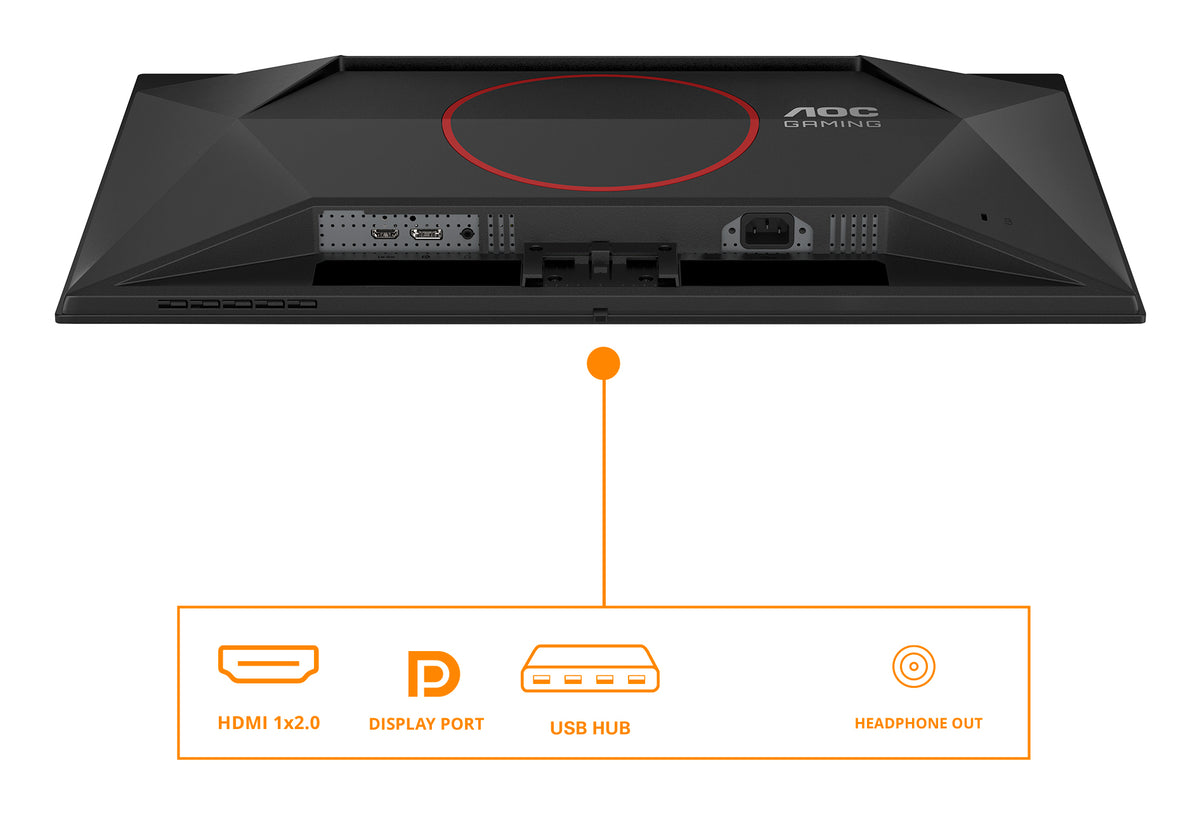 AOC G4 Q27G41ZDF pantalla para PC 67,3 cm (26.5") 2560 x 1440 Pixeles Quad HD QD-OLED Negro, Rojo (3)