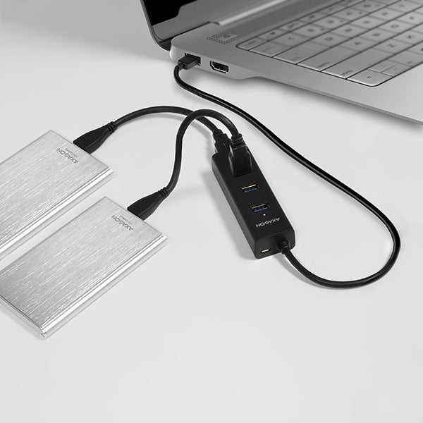 Axagon HUE-S2B hub de interfaz USB 3.2 Gen 1 (3.1 Gen 1) Type-A 5000 Mbit/s Negro (6)