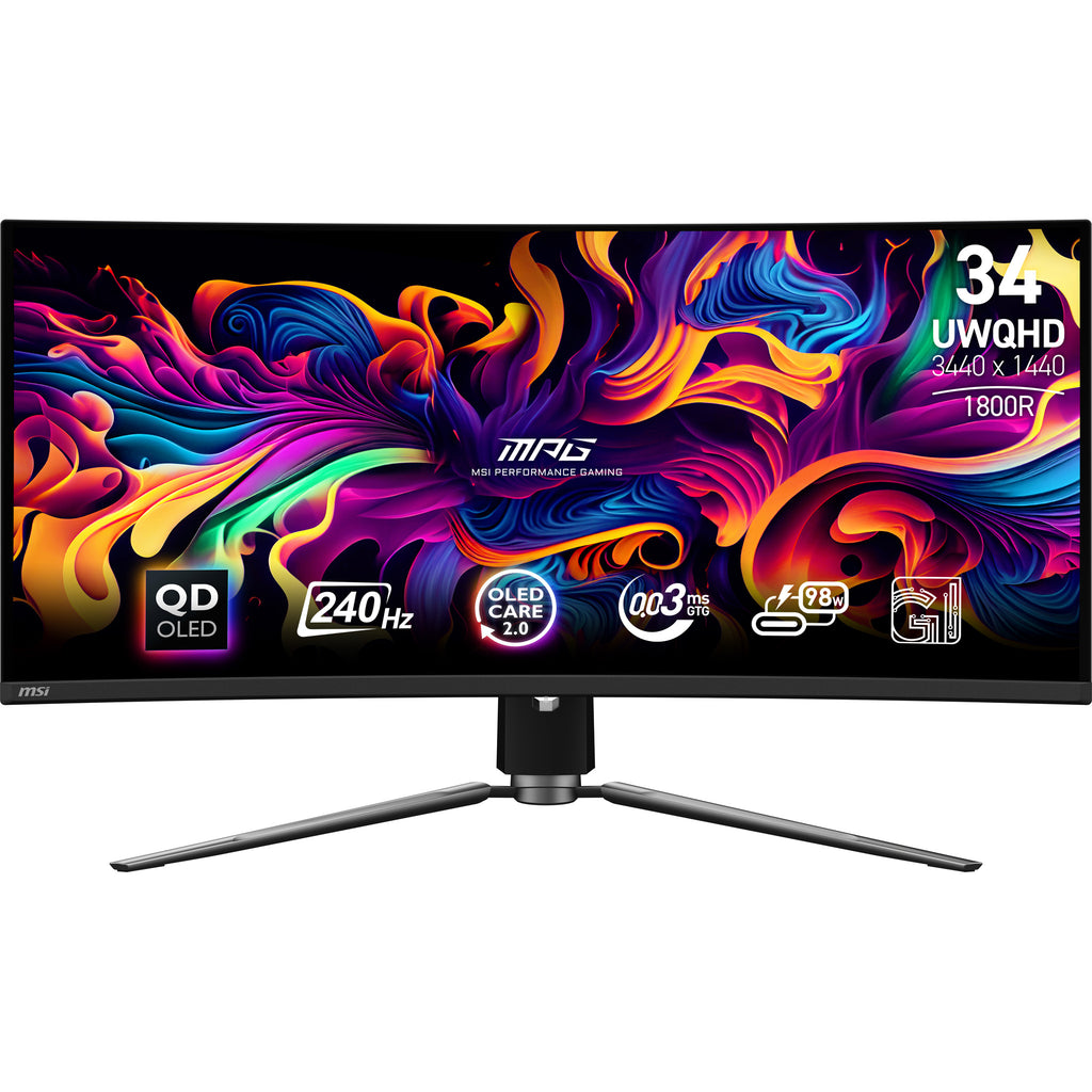 MSI MPG 341CQPX QD-OLED pantalla para PC 86,4 cm (34") 3440 x 1440 Pixeles UltraWide Quad HD Negro (2)