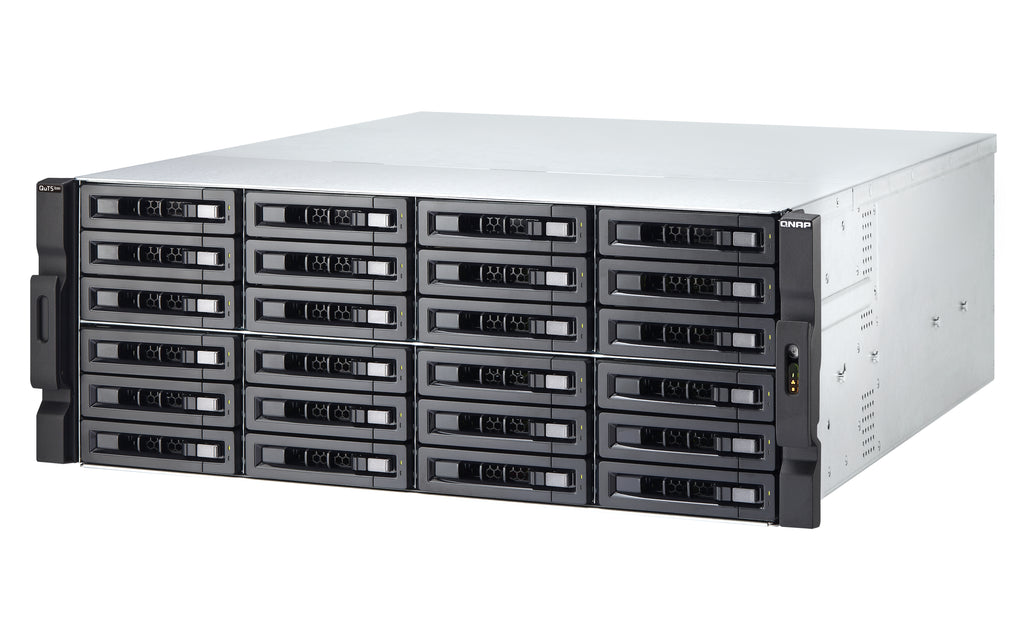 QNAP TS-h2483XU-RP NAS Bastidor (4U) Intel Xeon E E-2236 128 GB DDR4 0 TB QuTS hero Negro (8)