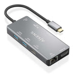 AISENS ASUC-9P018-GR base para portátil y replicador de puertos Alámbrico USB 3.2 Gen 1 (3.1 Gen 1) Type-C (3)
