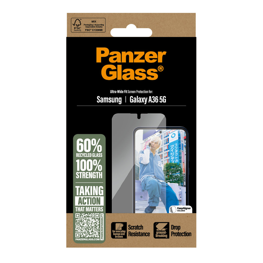 PanzerGlass ® Screen Protector Samsung Galaxy A36 5G | Ultra-Wide Fit Protector de pantalla 1 pieza(s) (3)