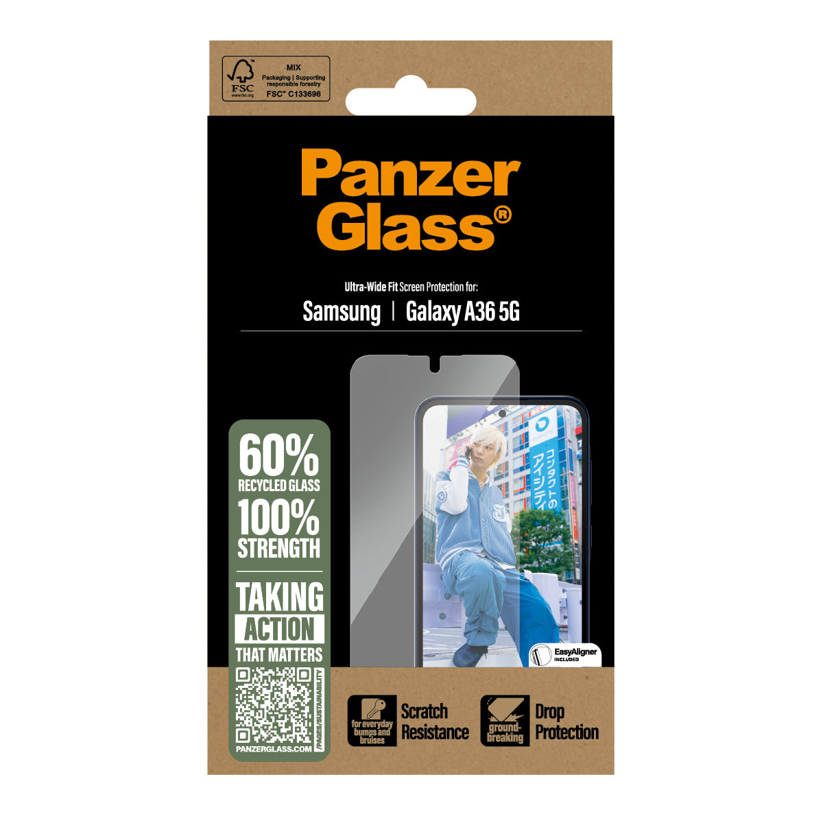 PanzerGlass ® Screen Protector Samsung Galaxy A36 5G | Ultra-Wide Fit Protector de pantalla 1 pieza(s) (3)