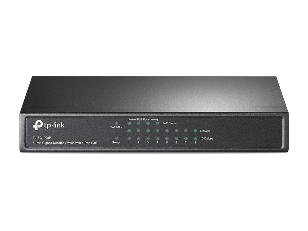 TP-Link TL-SG1008P switch No administrado Gigabit Ethernet (10/100/1000) Energía sobre Ethernet (PoE) Avellana (2)