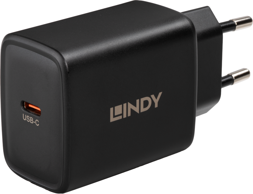 Adaptador carga LINDY 65 W USB-C GaN
