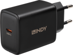 Adaptador carga LINDY 65 W USB-C GaN