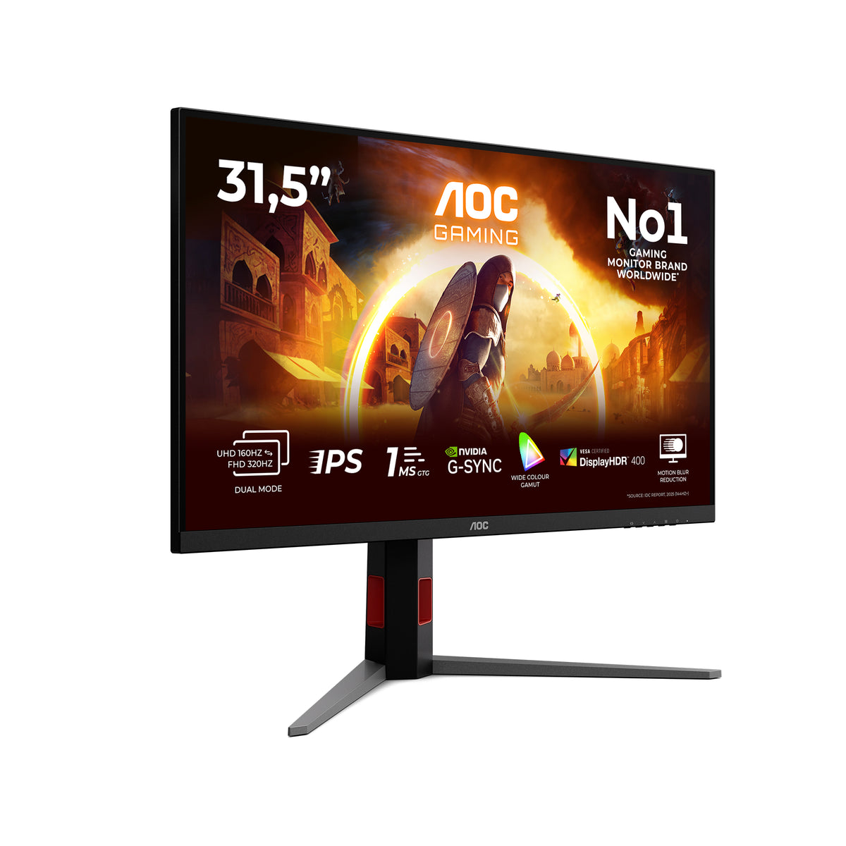 AOC G4 U32G4U pantalla para PC 80 cm (31.5") 3840 x 2160 Pixeles 4K Ultra HD Negro, Rojo (2)