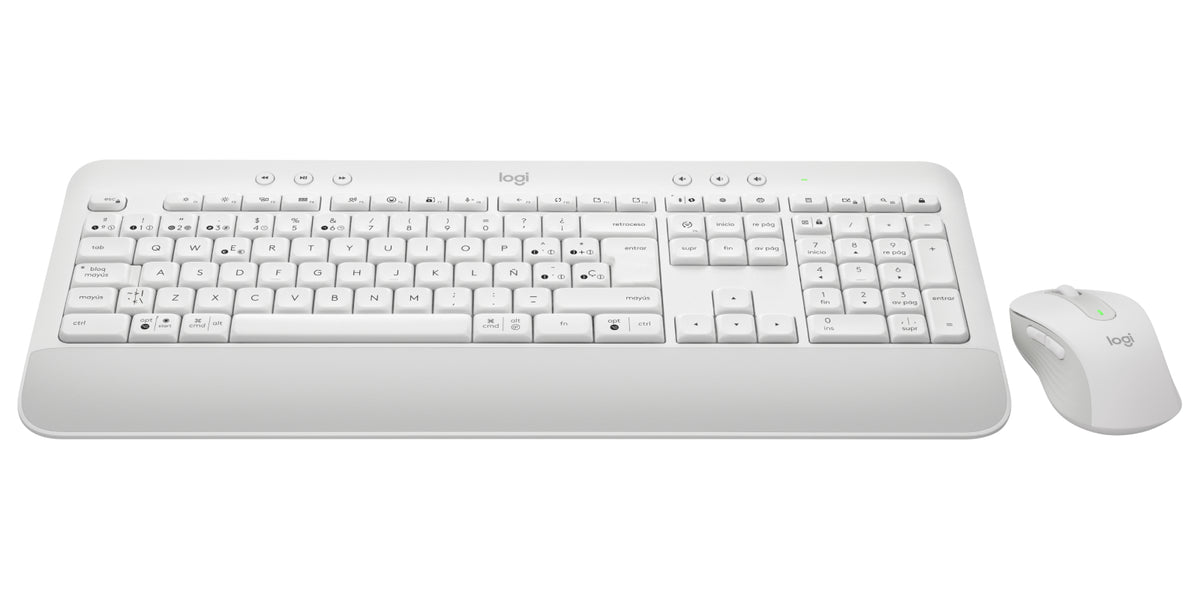 Logitech Signature MK650 teclado Ratón incluido Oficina Bluetooth QWERTY Español Blanco (2)