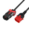 scolm 1M C14-C13 D-Lck Bk PVC 1.0MM 42-5010