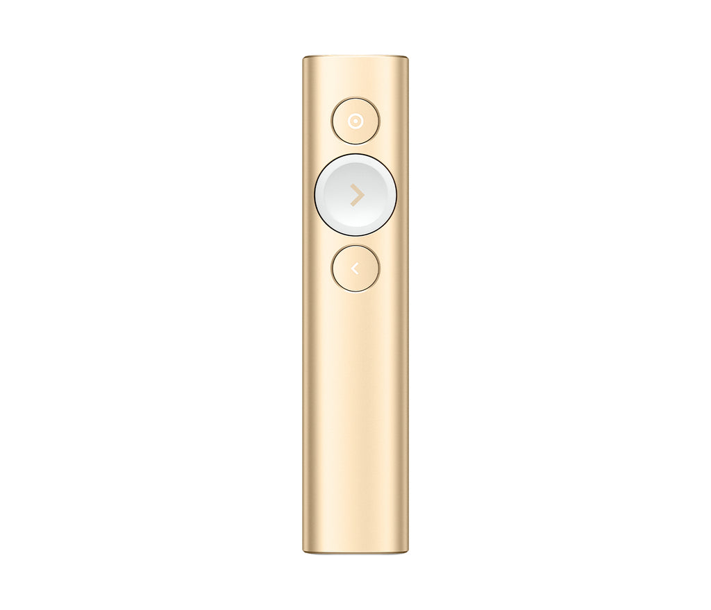Logitech Spotlight apuntador inalámbricos Bluetooth/RF Oro (4)