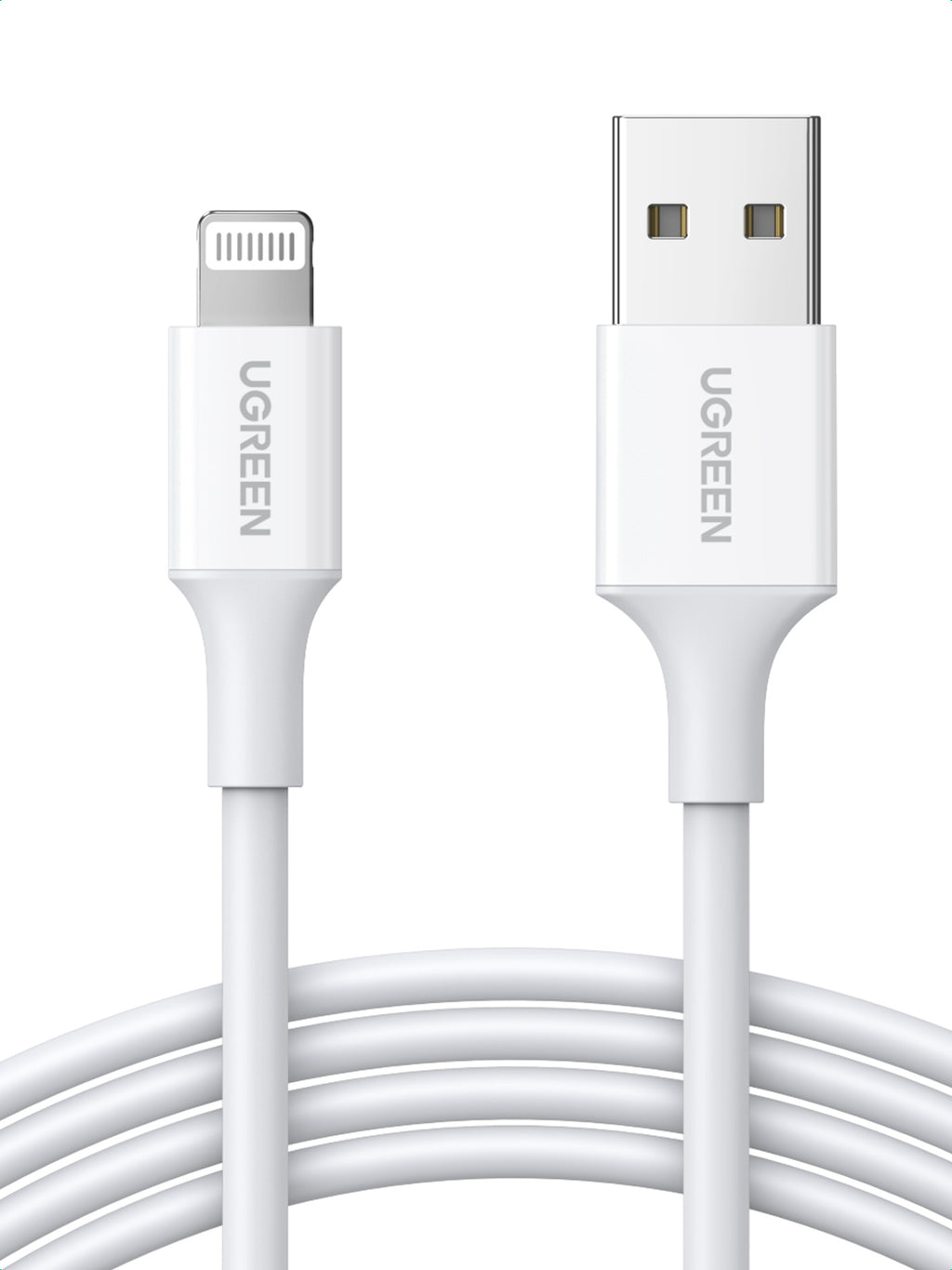 Ugreen cable USB 2.0 A lightning 2m, 5V/2.4A iPhone 7 / 7plus / 6S/ 6 / 6 Plus (20728)
