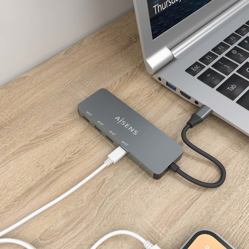 AISENS A109-0695 hub de interfaz USB 3.2 Gen 2 (3.1 Gen 2) Type-C 10000 Mbit/s (5)