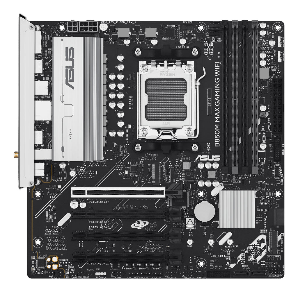 ASUS B850M MAX GAMING WIFI AMD B850 Zócalo AM5 micro ATX (3)