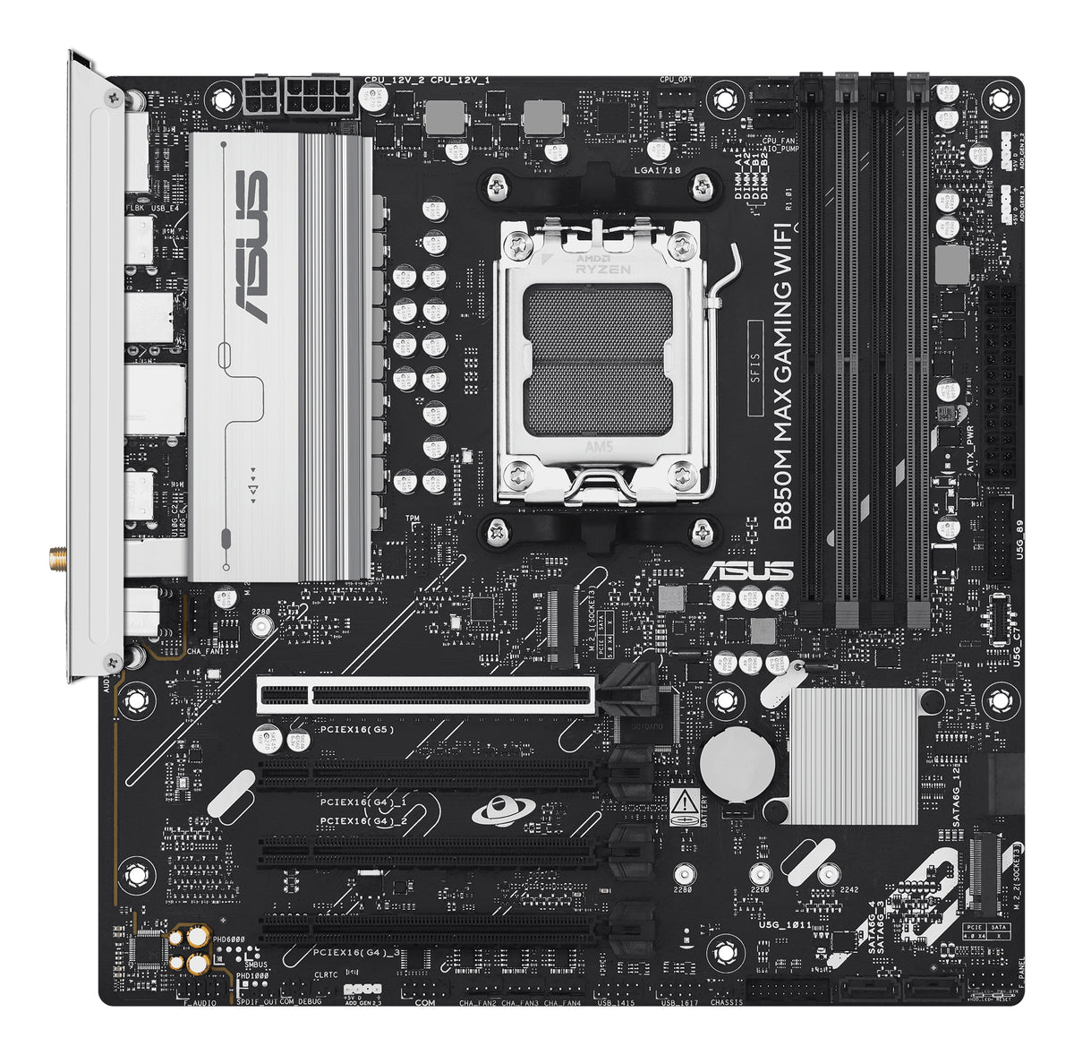 ASUS B850M MAX GAMING WIFI AMD B850 Zócalo AM5 micro ATX (3)