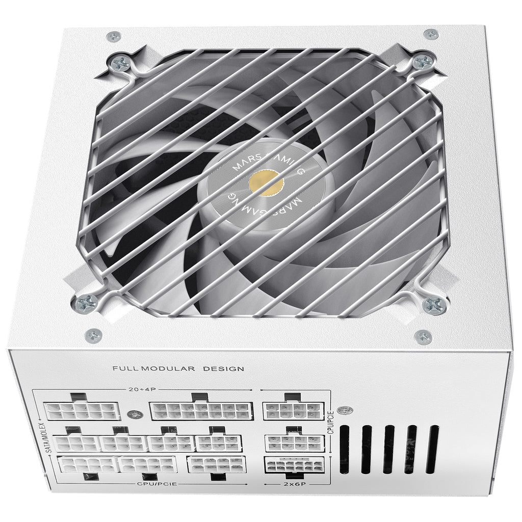 Mars Gaming MPB1000SIMW unidad de fuente de alimentación 1000 W 24-pin ATX ATX Blanco (5)