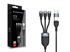 Conceptronic ETTA05B15 cable USB USB 2.0 1,5 m USB C USB C/Micro-USB B/Lightning 0,48 Gbit/s 60 W Negro (3)