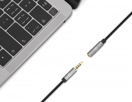 Manhattan 356022 cable de audio 1 m 3,5mm Negro, Plata (7)