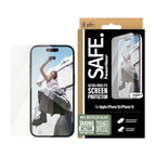 PanzerGlass SAFE. by ® Screen Protector iPhone 16, 15, Ultra-Wide Fit Protector