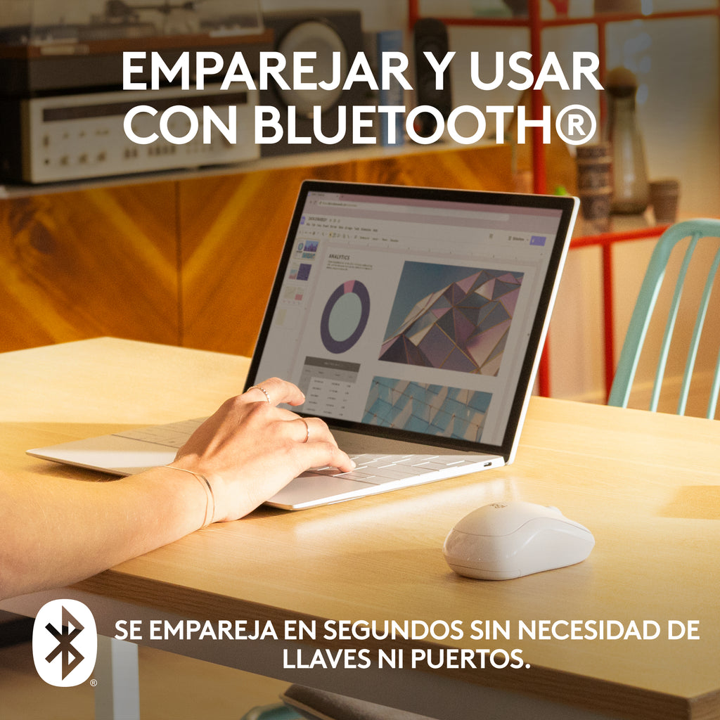Logitech M240 Silent ratón Viajes Ambidextro RF Wireless + Bluetooth 4000 DPI (5)