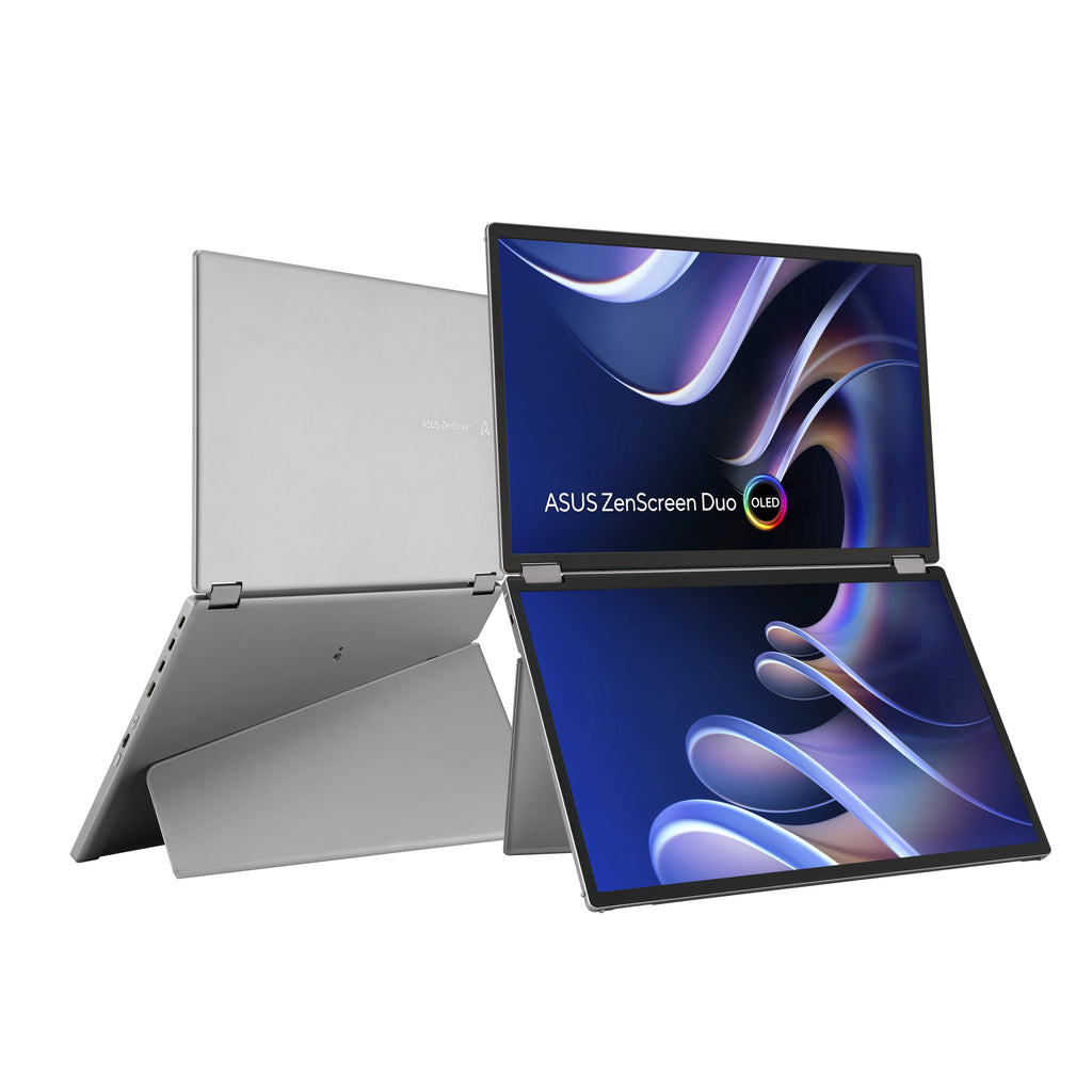ASUS ZenScreen Duo OLED MQ149CD pantalla para PC 35,6 cm (14") 1920 x 1200 Pixeles WUXGA Plata (4)