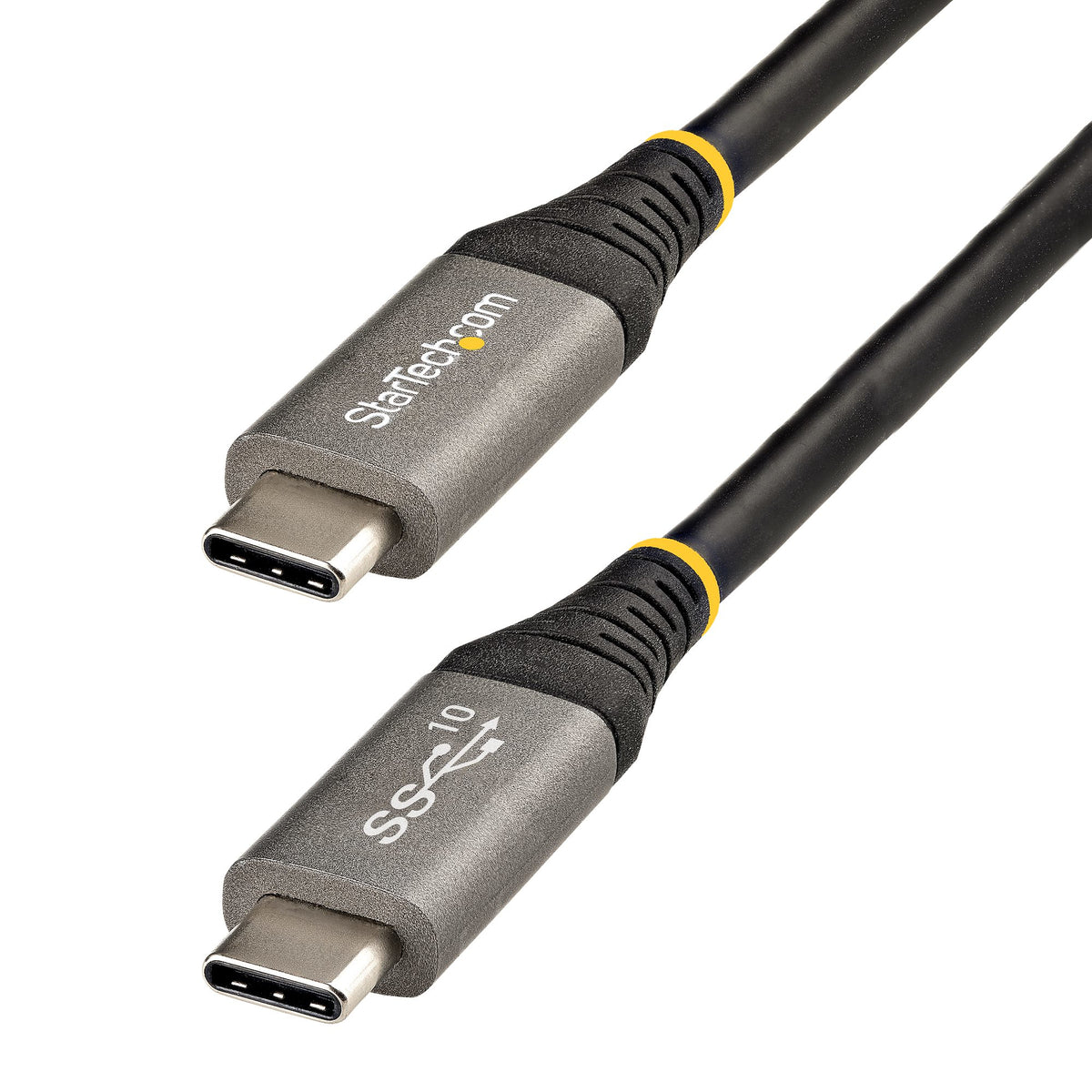 StarTech.com USB31CCV50CM cable USB USB 3.2 Gen 2 (3.1 Gen 2) 0,5 m USB C 10 Gbit/s Gris, Negro