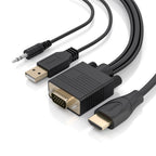 AISENS A115-1007 adaptador de cable de vídeo 1 m VGA (D-Sub) + 3.5mm + USB Type-A HDMI tipo A (Estándar) (4)