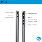 HP OmniBook X FlipNGAI 14-fm0005na Copilot+ PC Intel Core Ultra 5 226V Hybrid (2-in-1) 35.6 cm (14") Touchscreen 2K 16 GB LPDDR5x-SDRAM 512 GB SSD Wi-Fi 7 (802.11be) Windows 11 Home Silver (5)