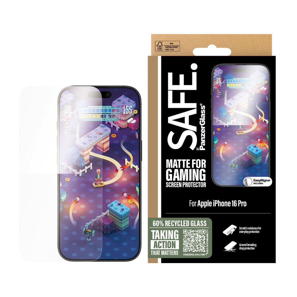 PanzerGlass SAFE. by ® Gaming Screen Protector iPhone 16 Pro