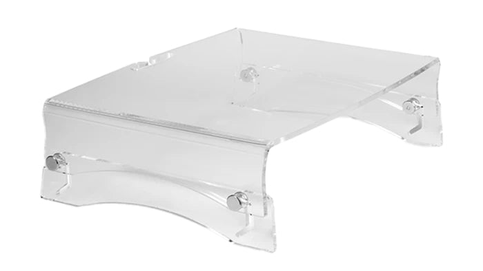 BakkerElkhuizen Q-riser 110 61 cm (24") Escritorio Transparente