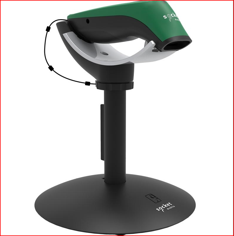 Socketscan S740, scanner de code-barres universel, support vert et de charge