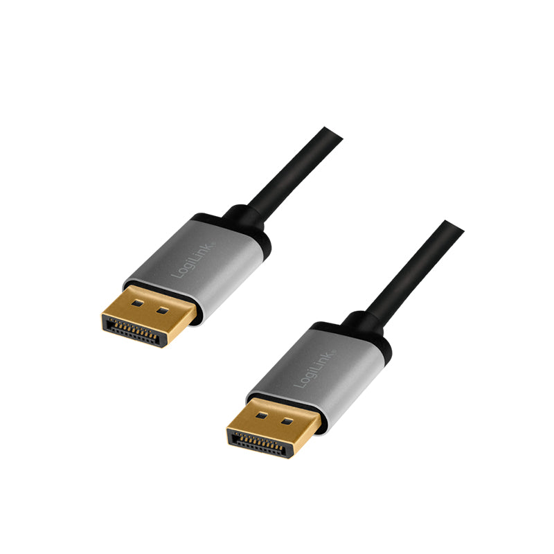 LogiLink CDA0102 cable DisplayPort 3 m Gris, Negro (2)