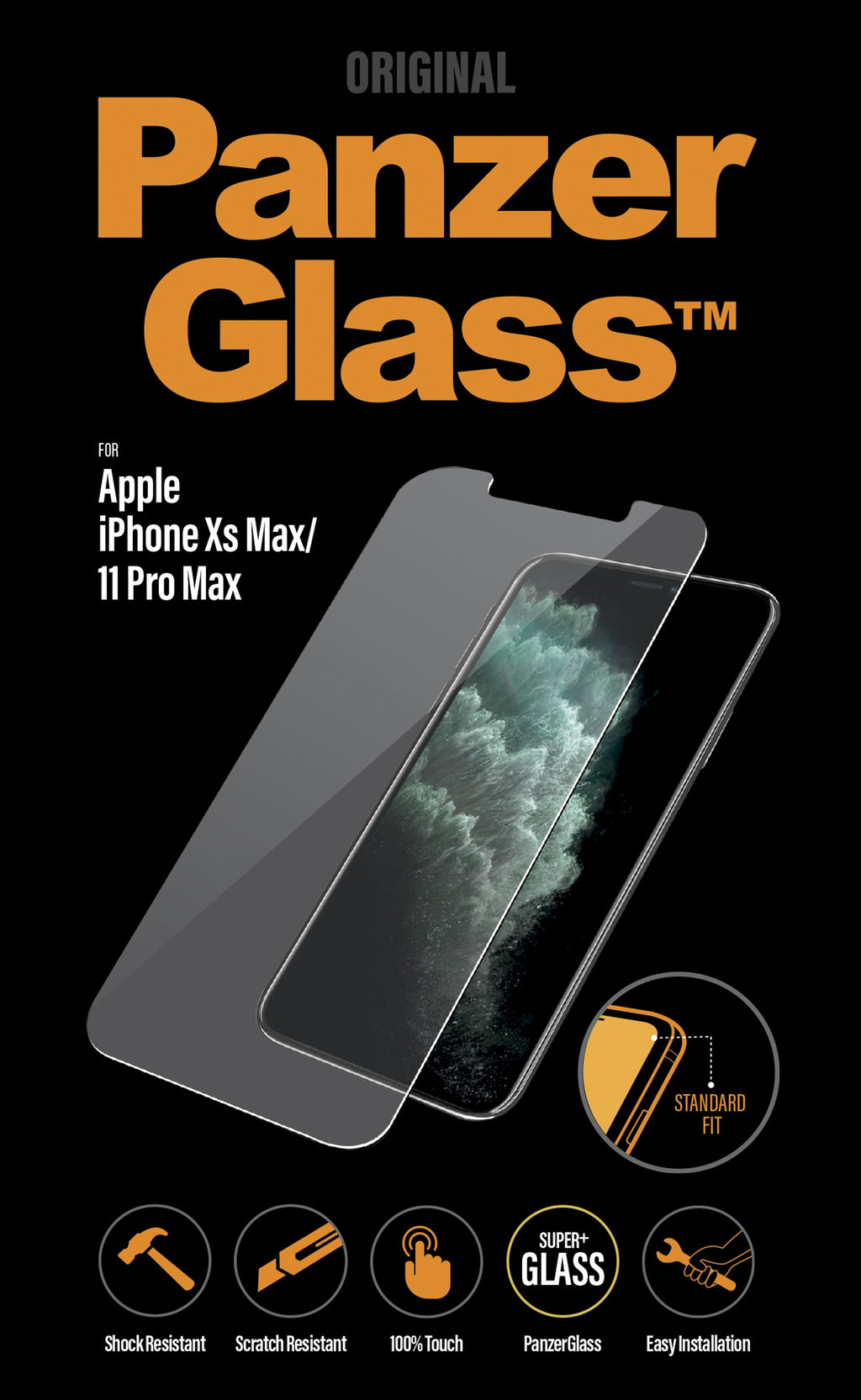 PanzerGlass ® Screen Protector iPhone 11 Pro Max | Xs Max | Standard Fit Protector de pantalla Apple 1 pieza(s) (2)