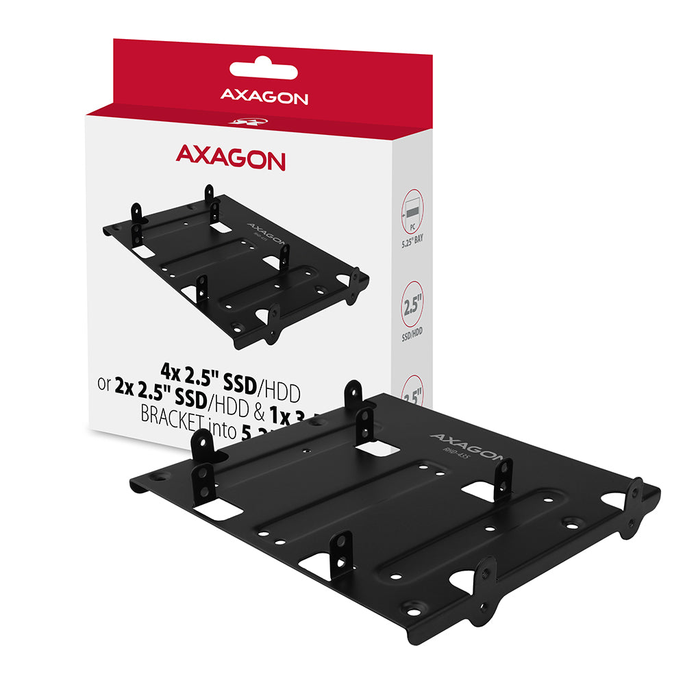 Axagon RHD-435 kit de montaje Negro Metal (9)