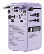 Verbatim Charge 'n' Travel 70W Universal Púrpura Corriente alterna Carga rápida