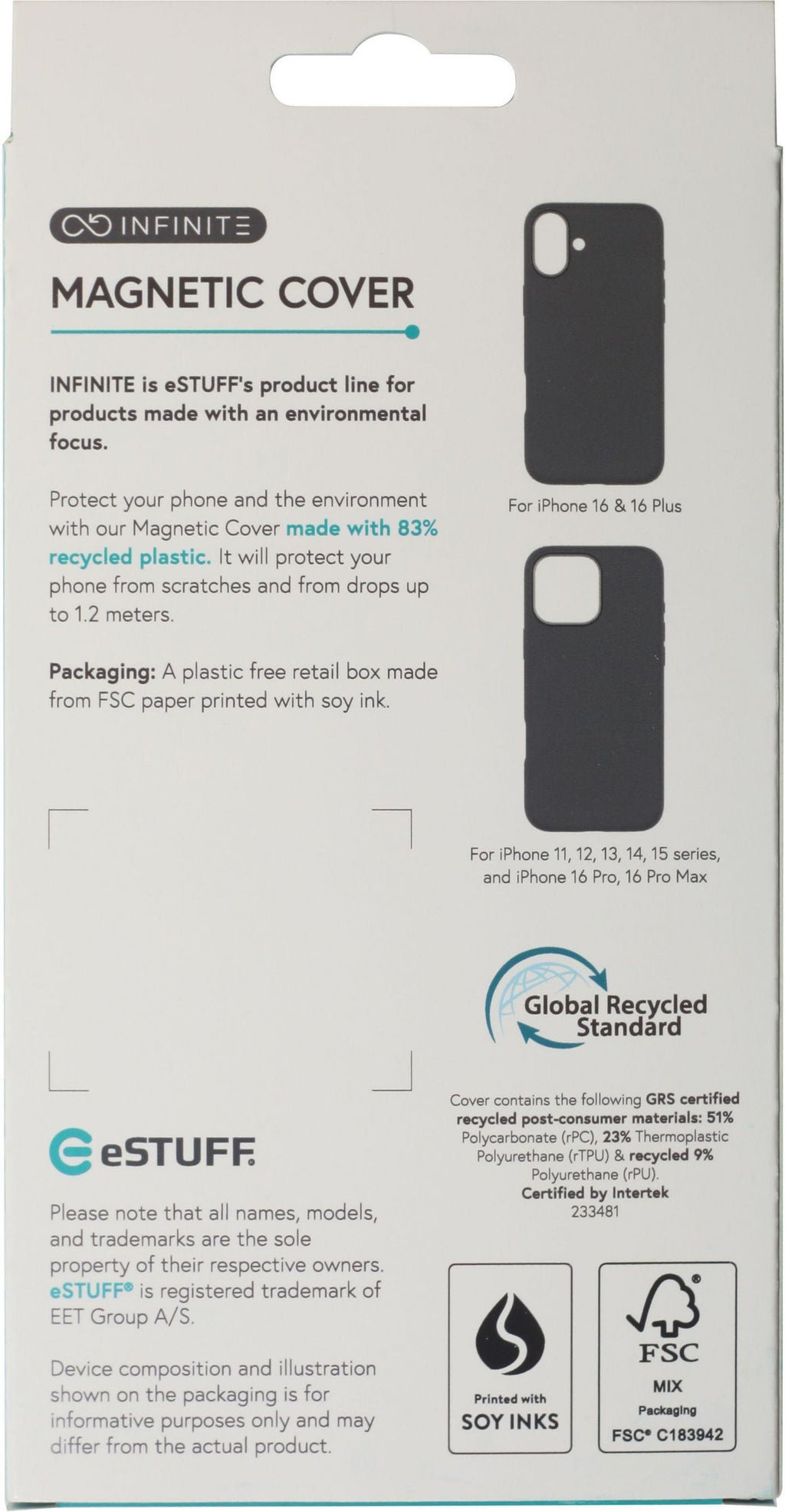 eSTUFF ES67160026 funda para teléfono móvil Negro (3)