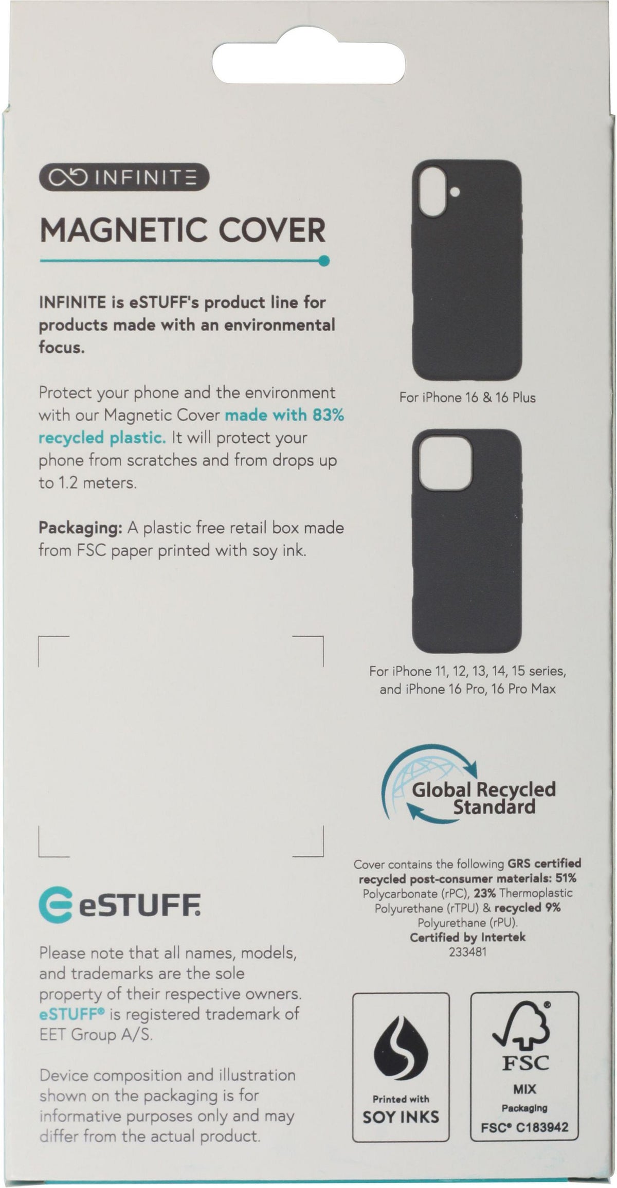 eSTUFF ES67160026 funda para teléfono móvil Negro (3)