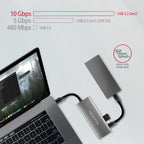 Axagon HMC-5G2 base para portátil y replicador de puertos Alámbrico USB 3.2 Gen 2 (3.1 Gen 2) Type-C Gris (5)