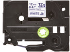 Brother TZE-FA3 cinta para impresora de etiquetas Azul sobre blanco (3)