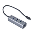 i-tec Metal C31HUBMETAL403 hub de interfaz USB 3.2 Gen 1 (3.1 Gen 1) Type-C 5000 Mbit/s Gris (2)