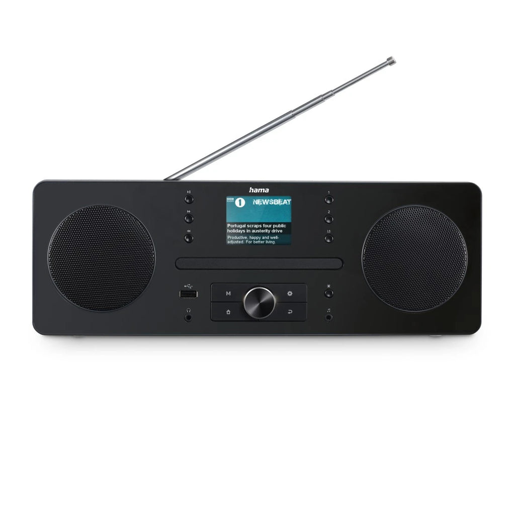 Hama 00054254 radio Personal Digital Negro, Gris