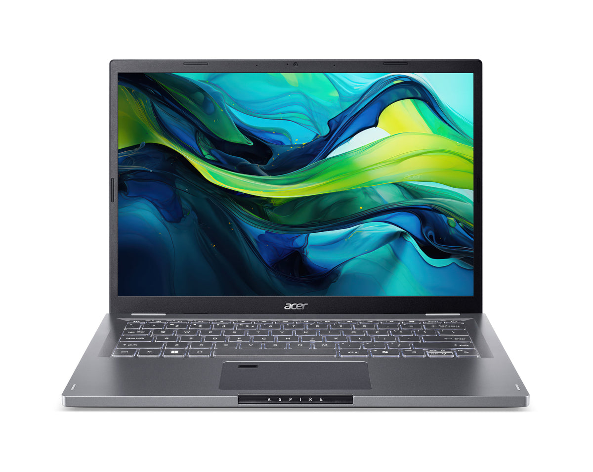 Acer Aspire A14-51M-51PY Intel Core 5 120U Portátil 35,6 cm (14") WUXGA 8 GB LPDDR5-SDRAM 512 GB SSD Wi-Fi 6E (802.11ax) Windows 11 Home Negro QWERTZ Alemán (2)